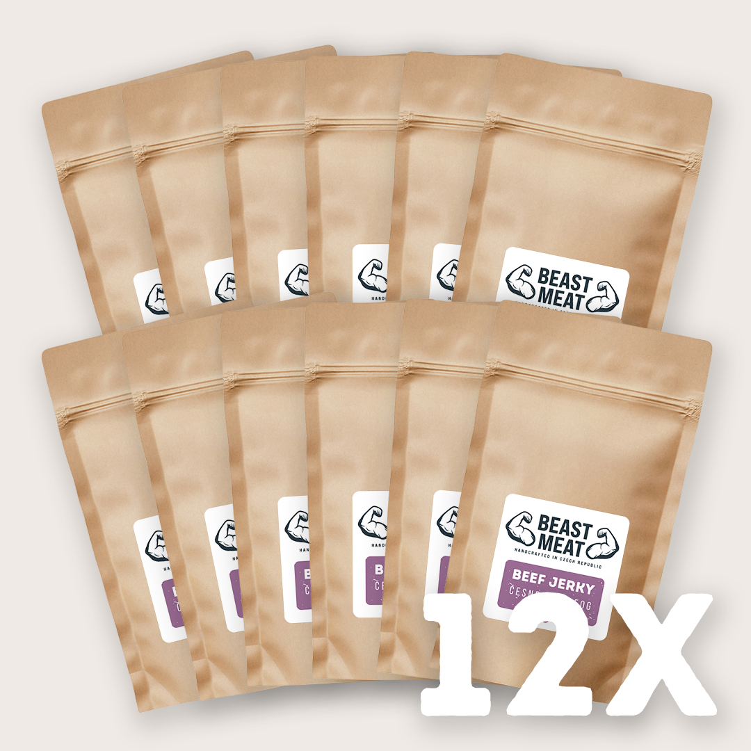 Výhodný set Hovězí jerky - Česnek