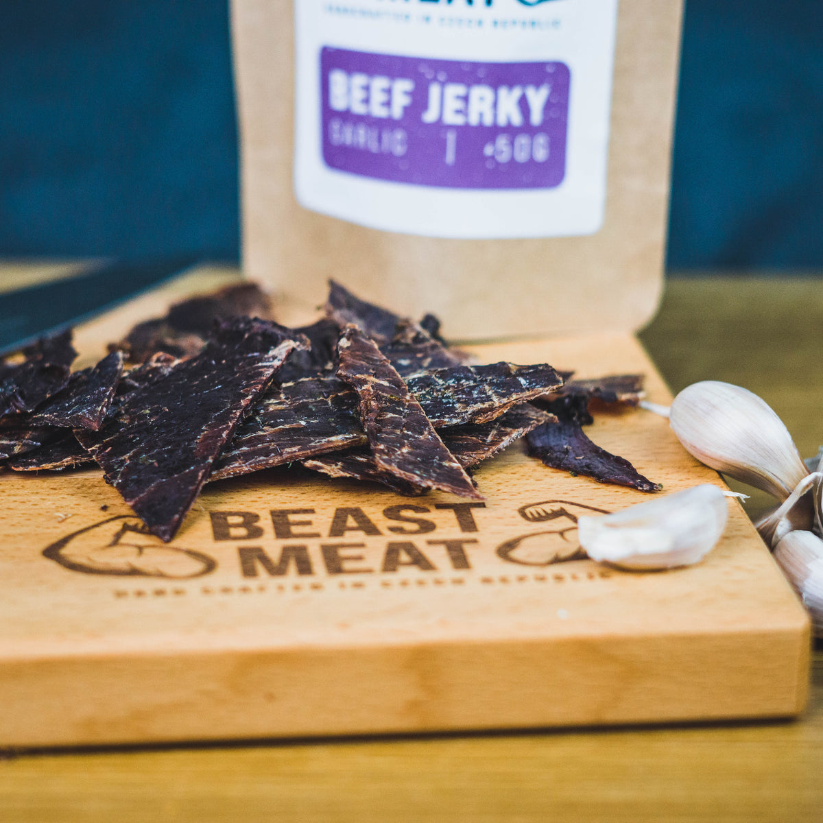 Výhodný set Hovězí jerky - Česnek