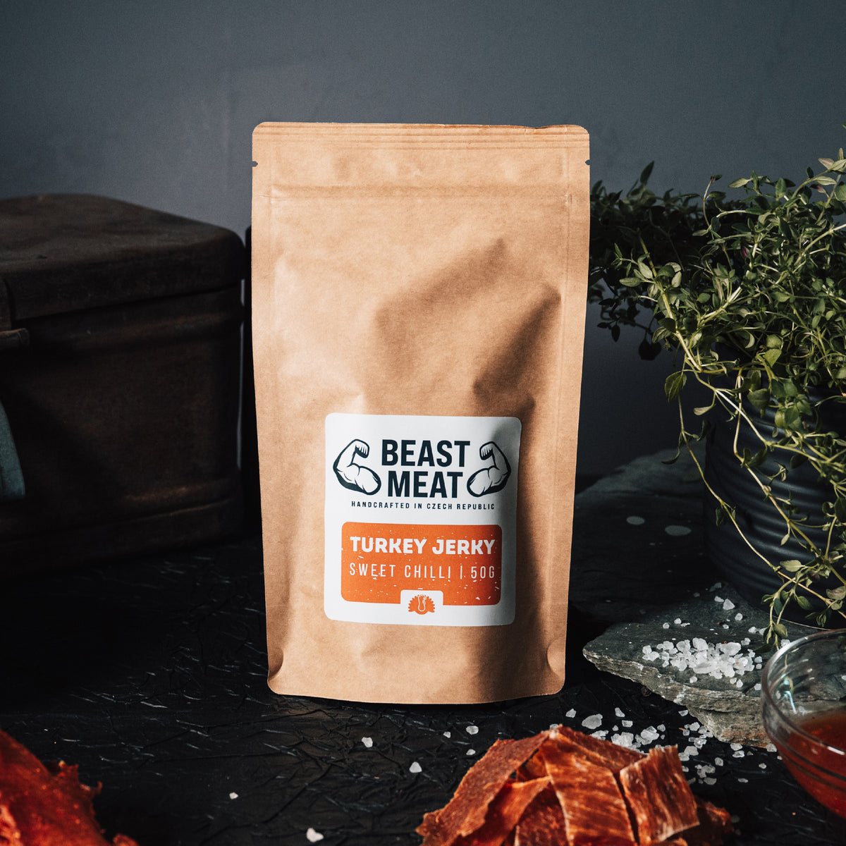 Krůtí jerky - Sweet chilli 50g