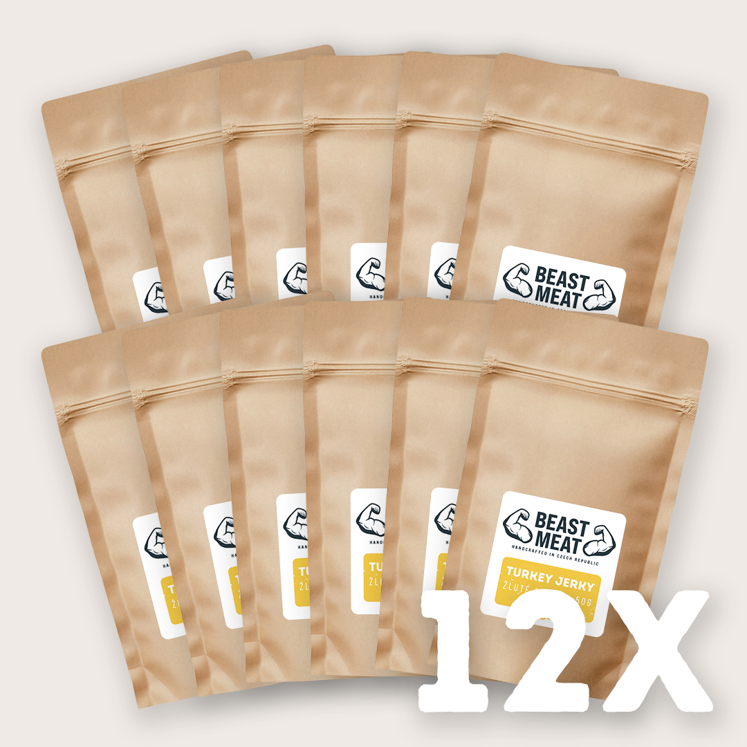 Výhodný set Krůtí jerky - Žluté curry