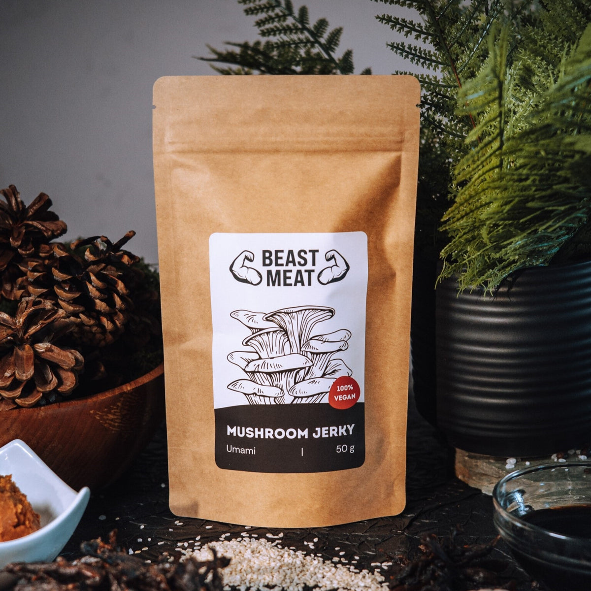 Houbové jerky - Hlíva Umami 50g