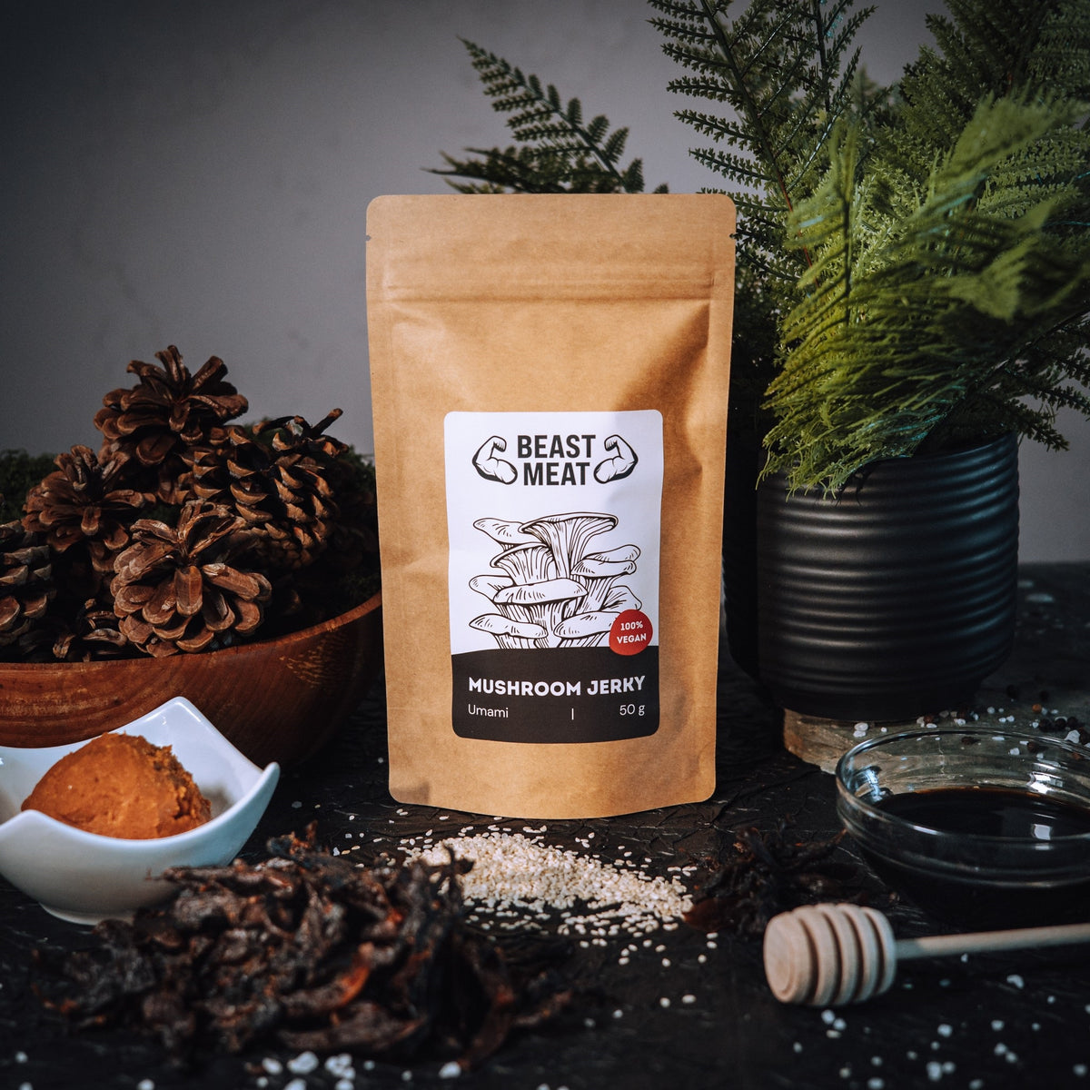 Houbové jerky - Hlíva Umami 50g