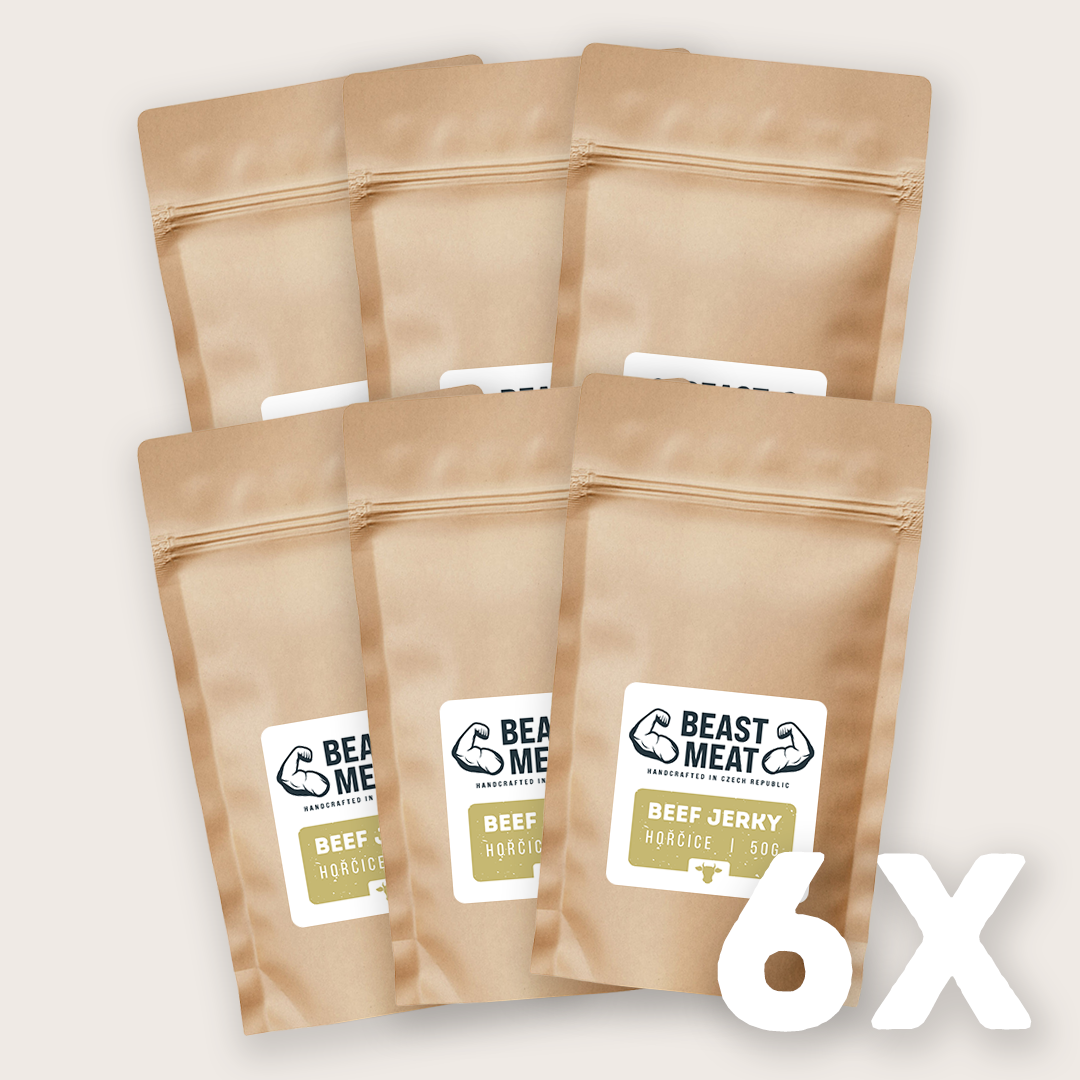 Výhodný set Hovězí jerky - Hořčice